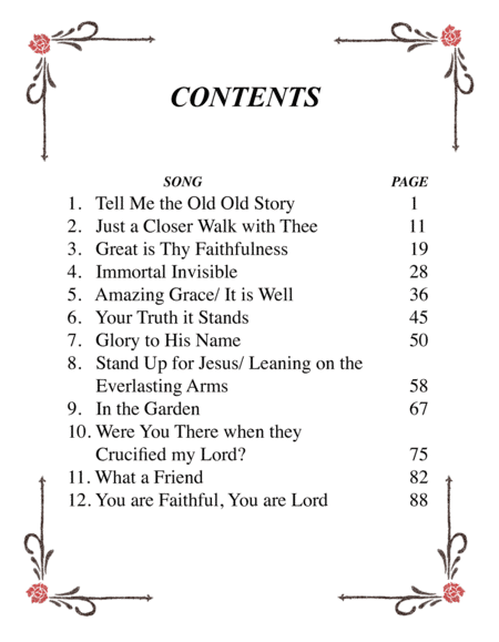 MY FATHER’S FAVORITE HYMNS Piano/Vocal Arrangements-full book