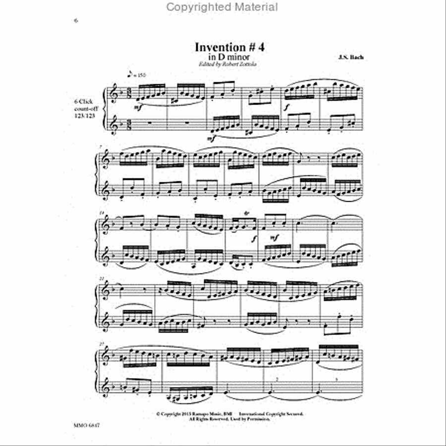 Johann Sebastian Bach: Two-Part Inventions for Two Trumpets Trumpet Duet scores gallery preview page 2