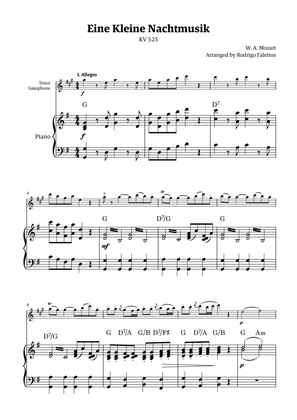 Eine Kleine Nachtmusik (for solo tenor sax with piano accompaniment)