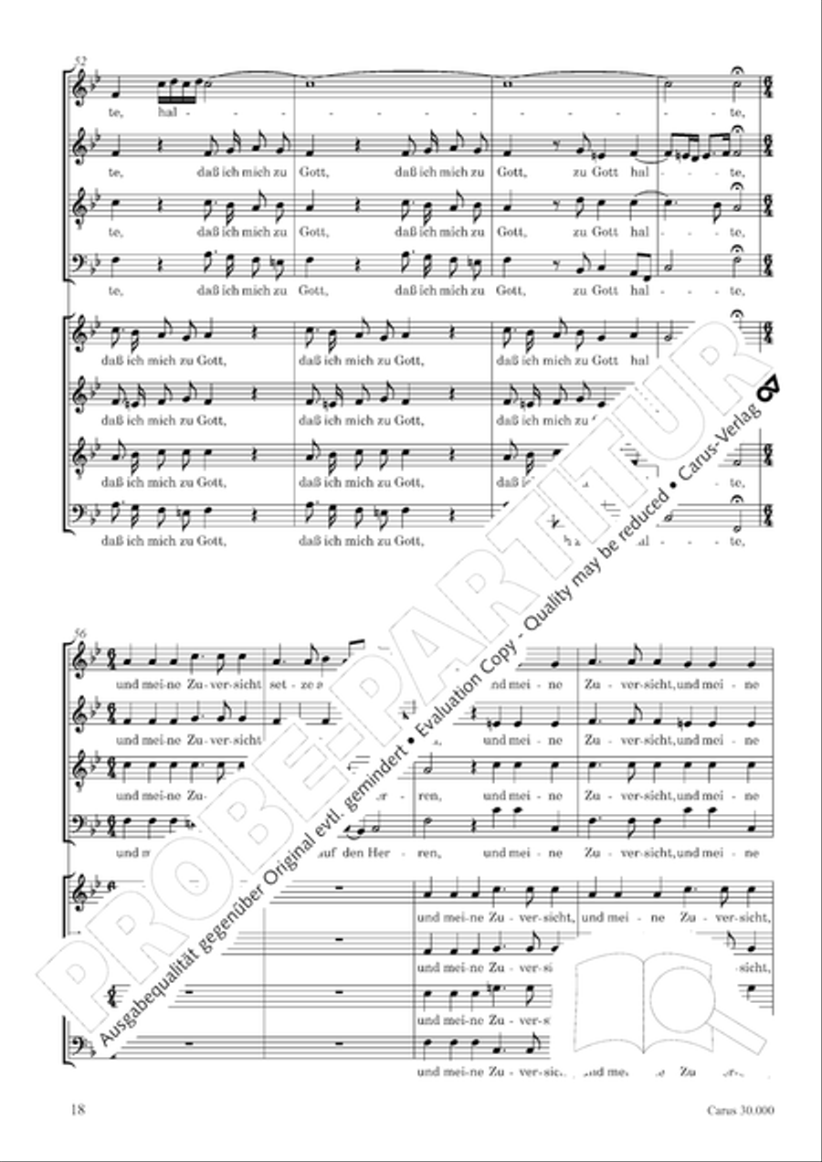 J.L. Bach: The complete motets Choir scores gallery preview page 25