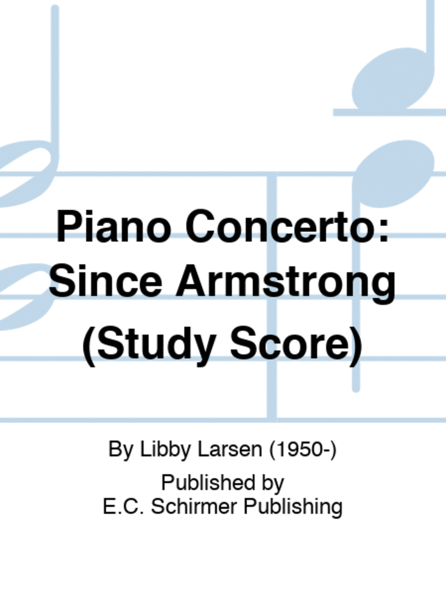 Piano Concerto: Since Armstrong (Study Score)