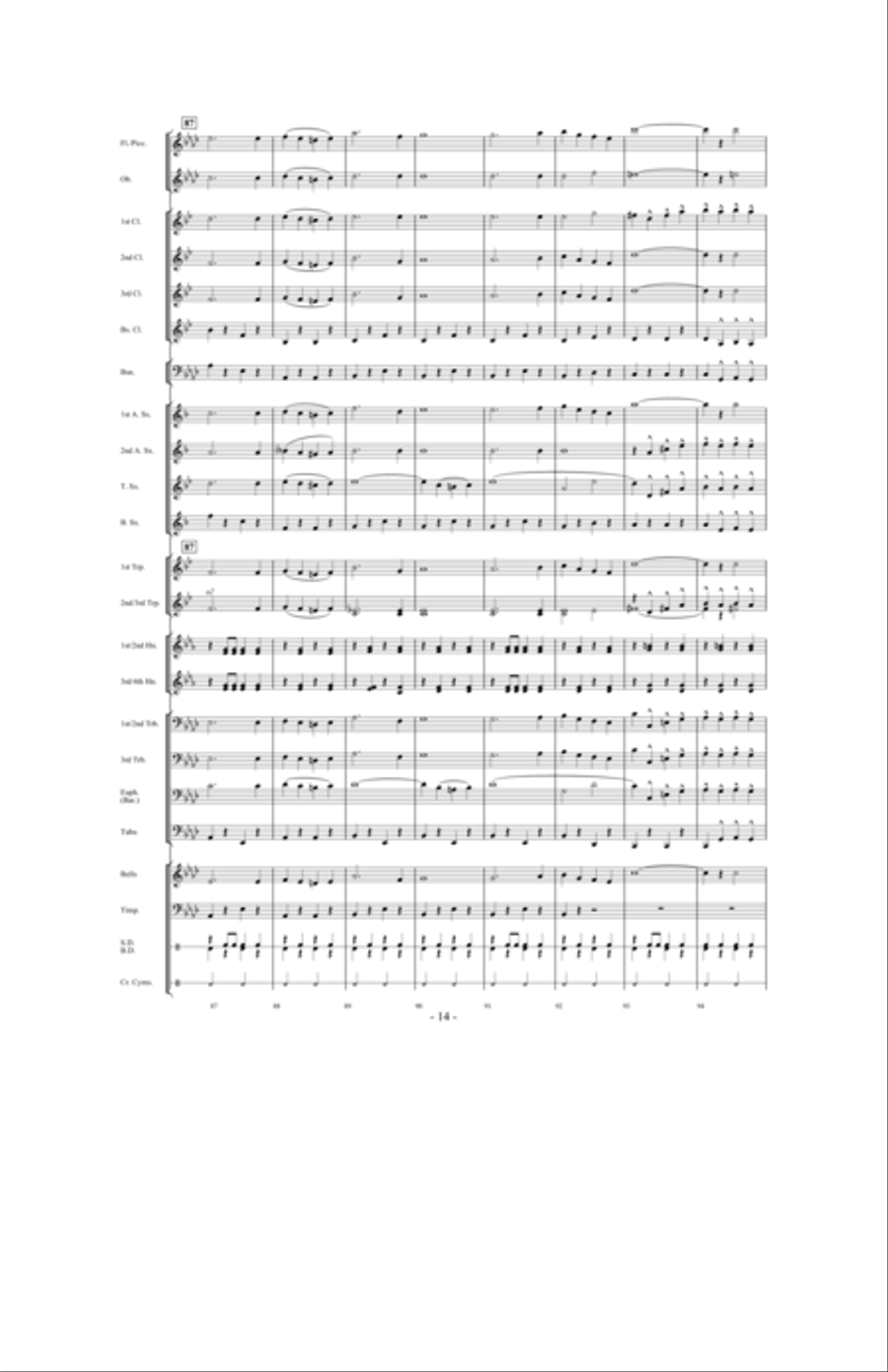 Aces of the Air Aces of the Air Concert Band scores gallery preview page 13