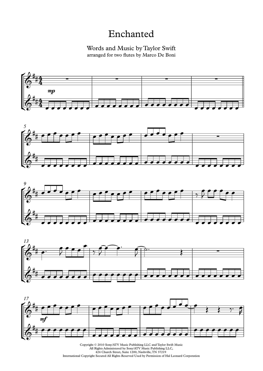 Enchanted Flute Duet scores gallery preview page 2