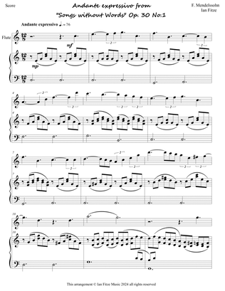 Andante expressivo from "Songs Without Words" Op.30 No.1