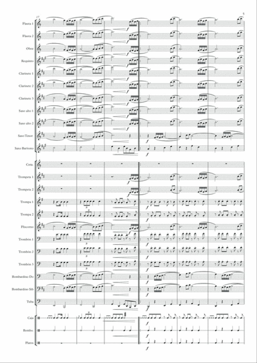 Esperanza Salmantina Concert Band scores gallery preview page 5