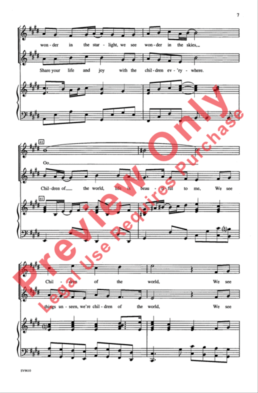 Children of the World 2-Part scores gallery preview page 7