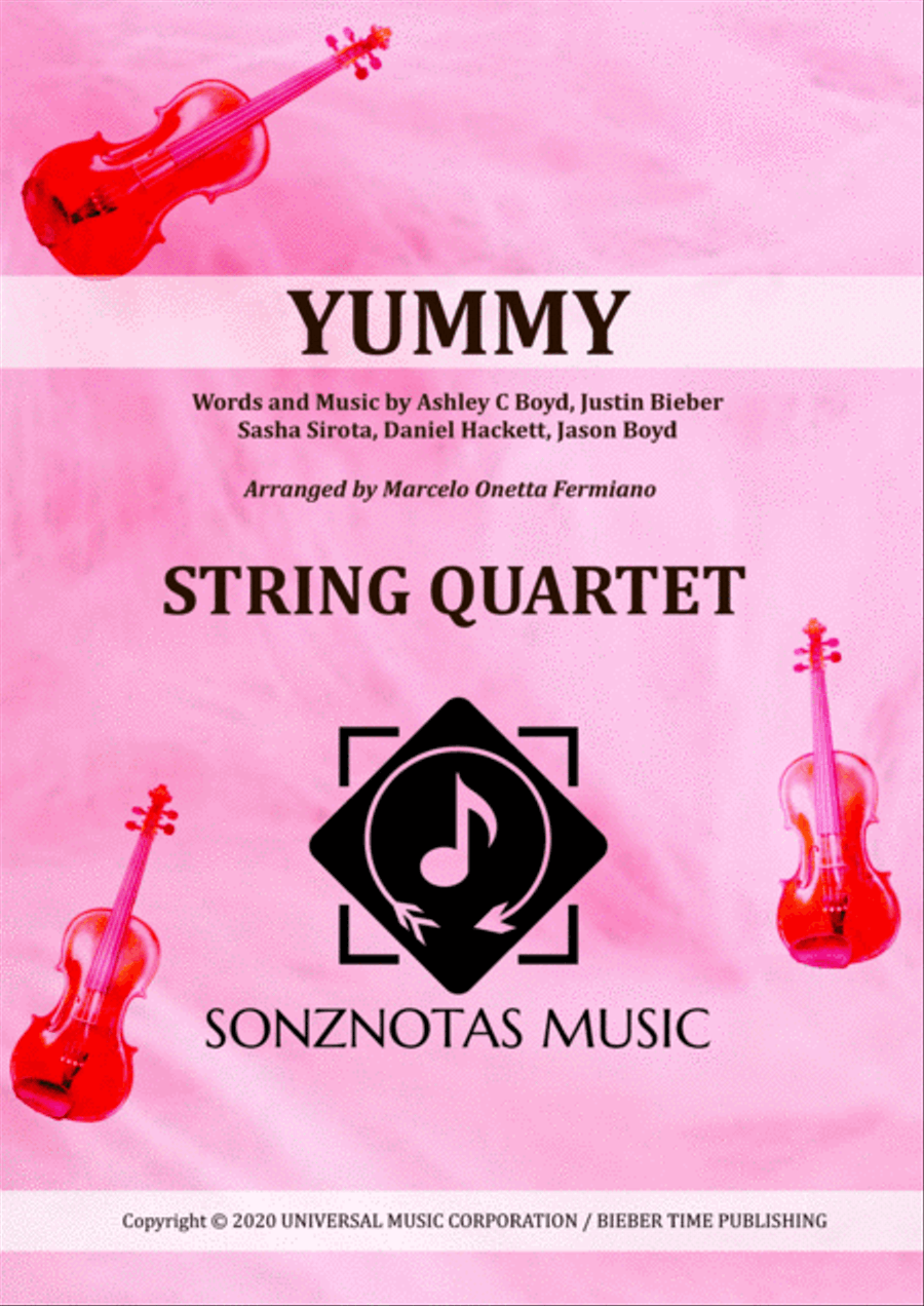 Yummy String Quartet scores gallery preview page 1