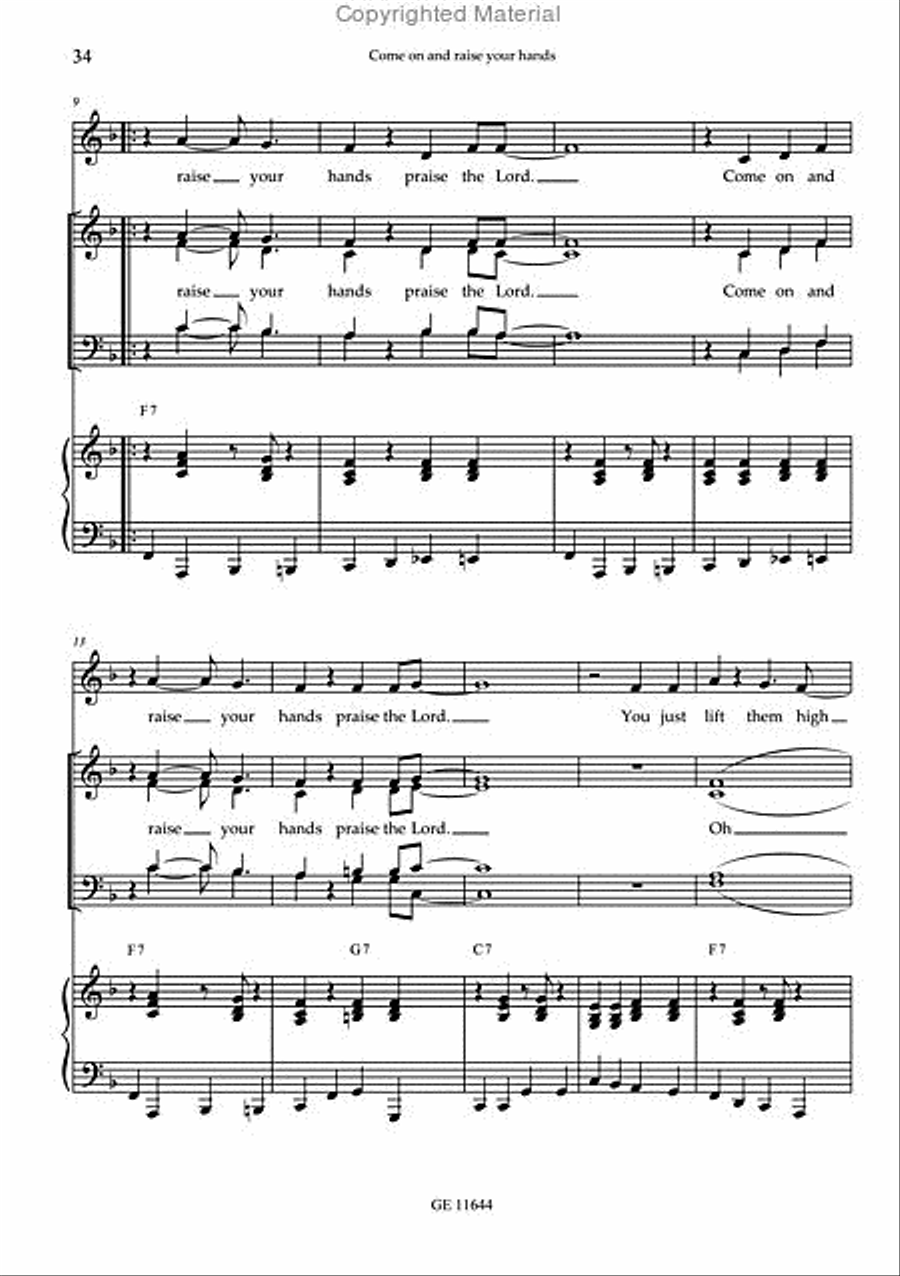 Yes, I'm coming home Yes, I'm coming home 4-Part scores gallery preview page 9