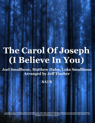 Book cover for The Carol Of Joseph (i Believe In You)