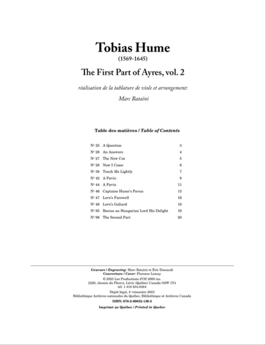 The First Part of Ayres, vol. 2 Classical Guitar scores gallery preview page 2