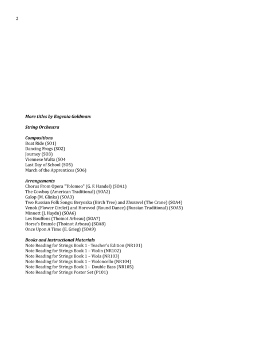 Gavotte and Musette form J.S. Bach's English Suite No.3 in G minor String Orchestra scores gallery preview page 2