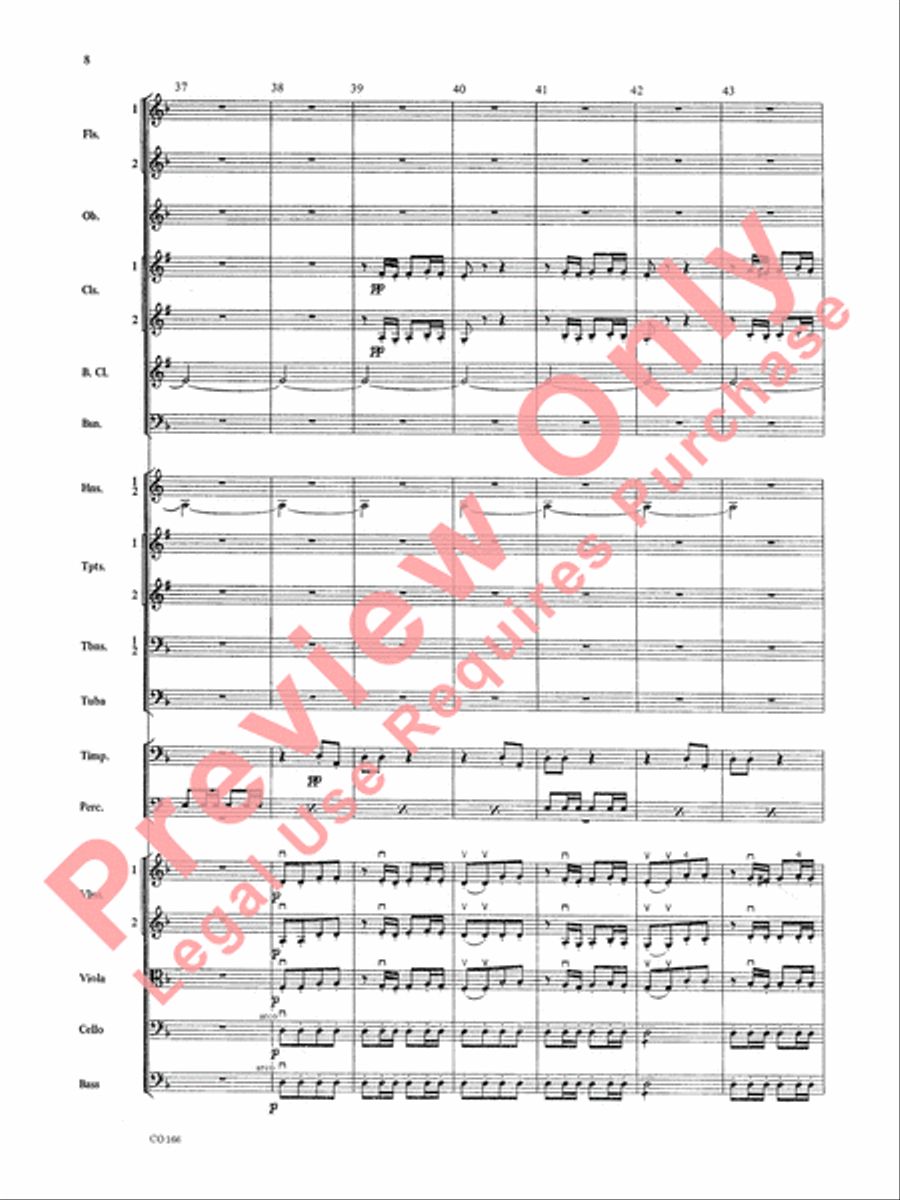 Bacchanale from Samson & Delilah (Score Only) Full Orchestra scores gallery preview page 11