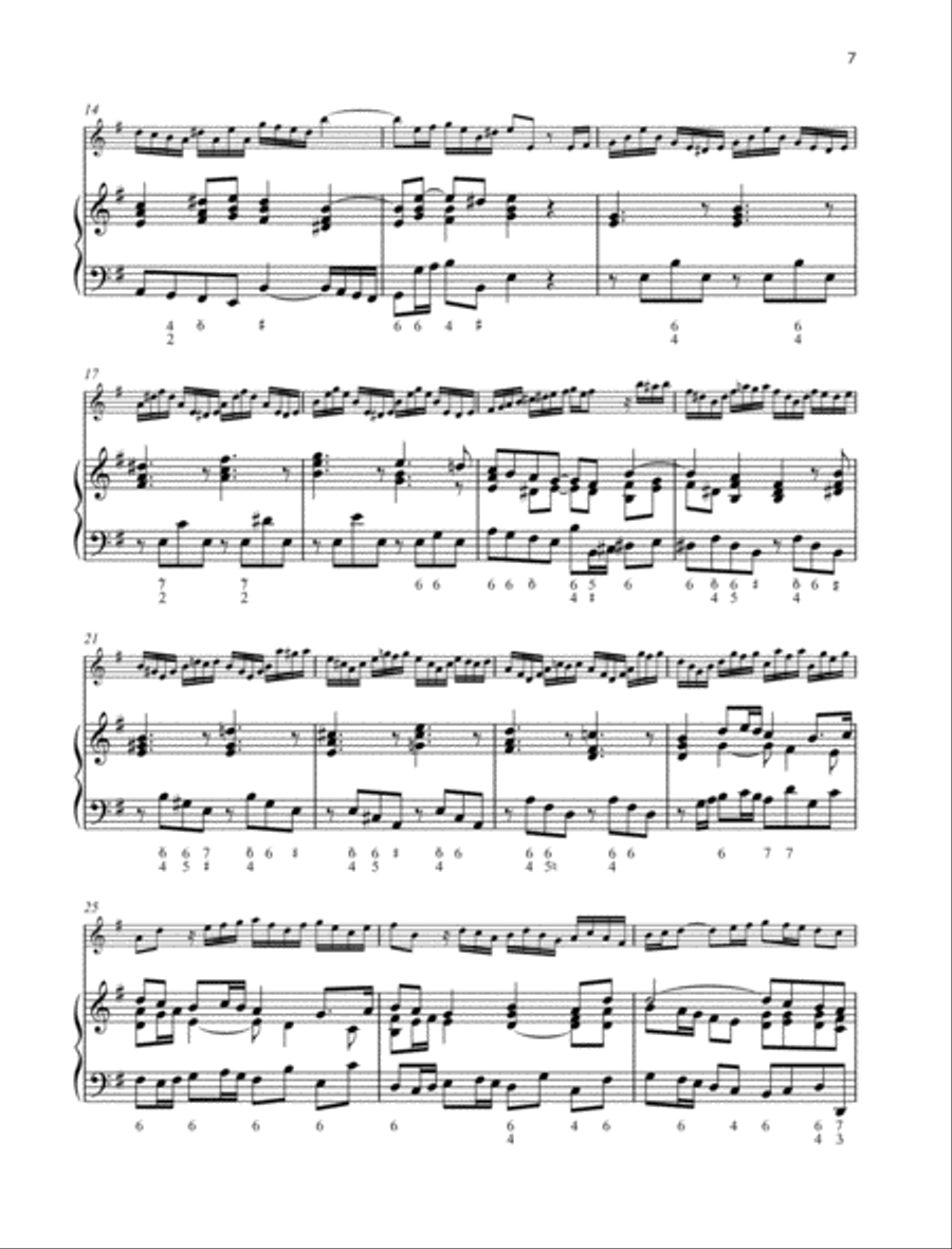 Sonata No. 5 E minor Flute Solo scores gallery preview page 5