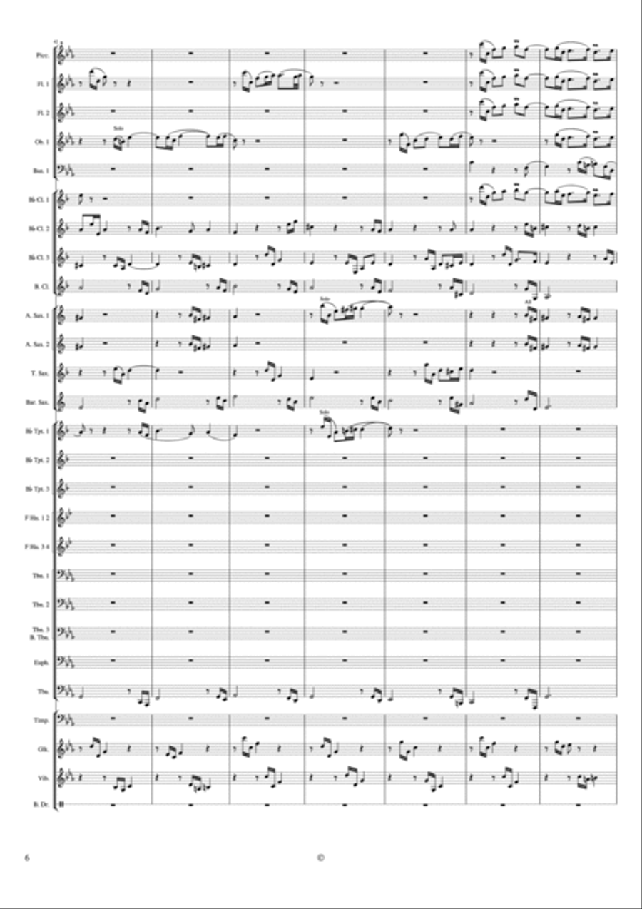 PASSACAGLIA PASSACAGLIA Concert Band scores gallery preview page 6