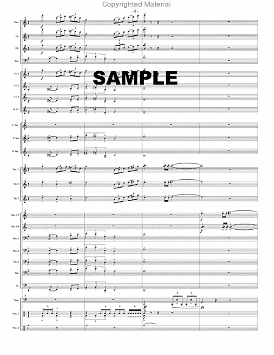 Jubilant Fanfare Jubilant Fanfare Concert Band scores gallery preview page 3