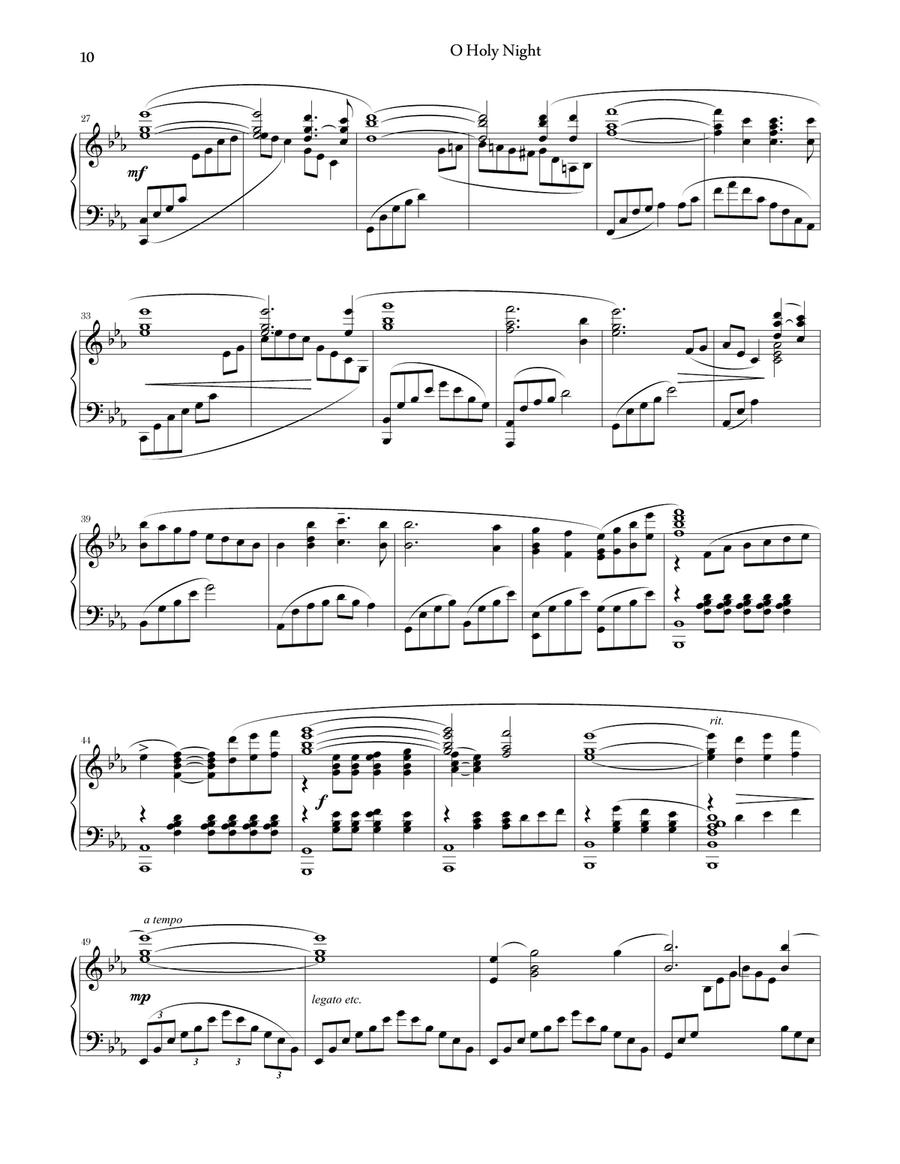 O Holy Night (Piano Solo) Piano Solo scores gallery preview page 2
