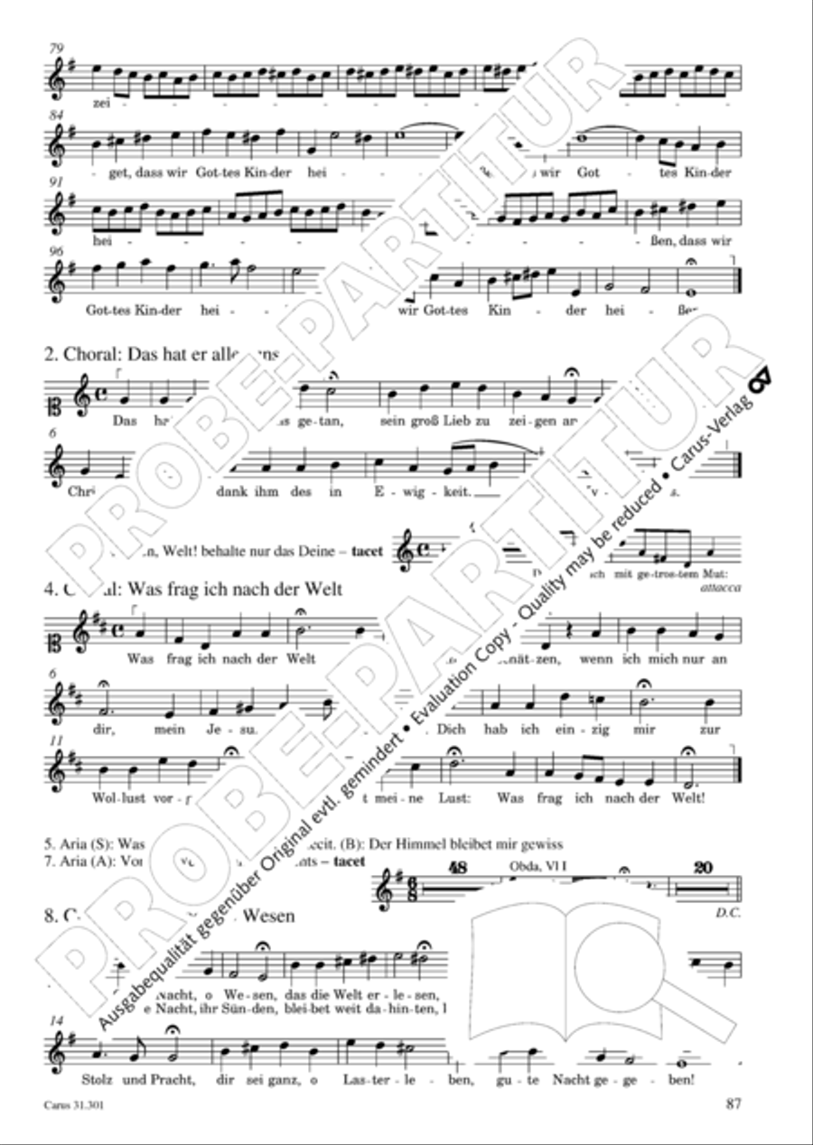 Bach for Brass 1: Cantatas I Voice scores gallery preview page 96