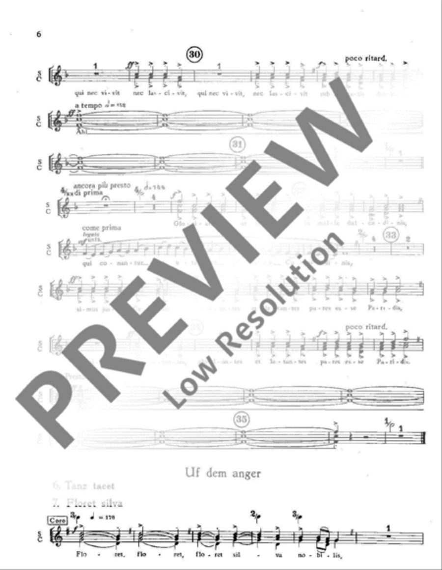 Carmina Burana Part scores gallery preview page 8