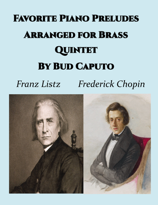 Book cover for Favorite Piano Preludes, Liszt/Chopin Arr. for Brass Quintet