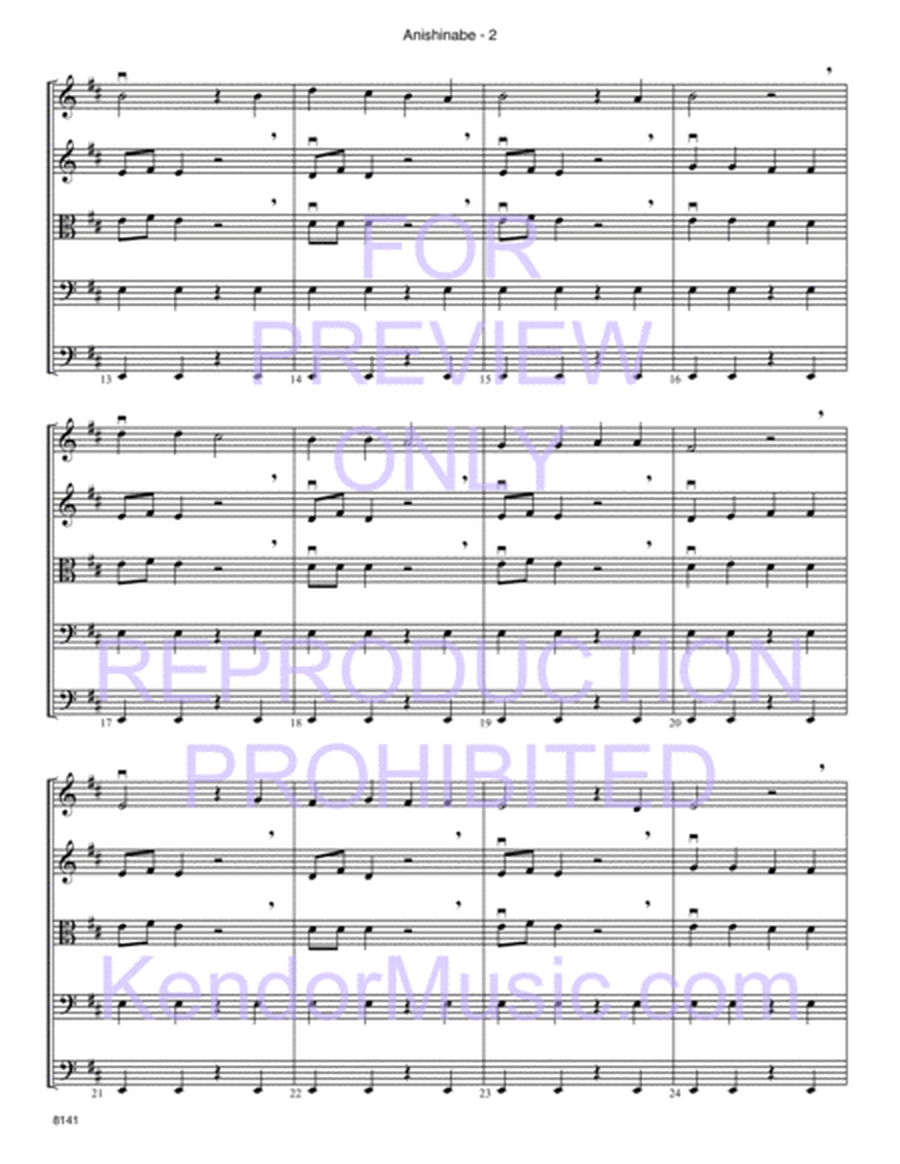 Anishinabe (The Spirit Of The Winter Wind) (Full Score)