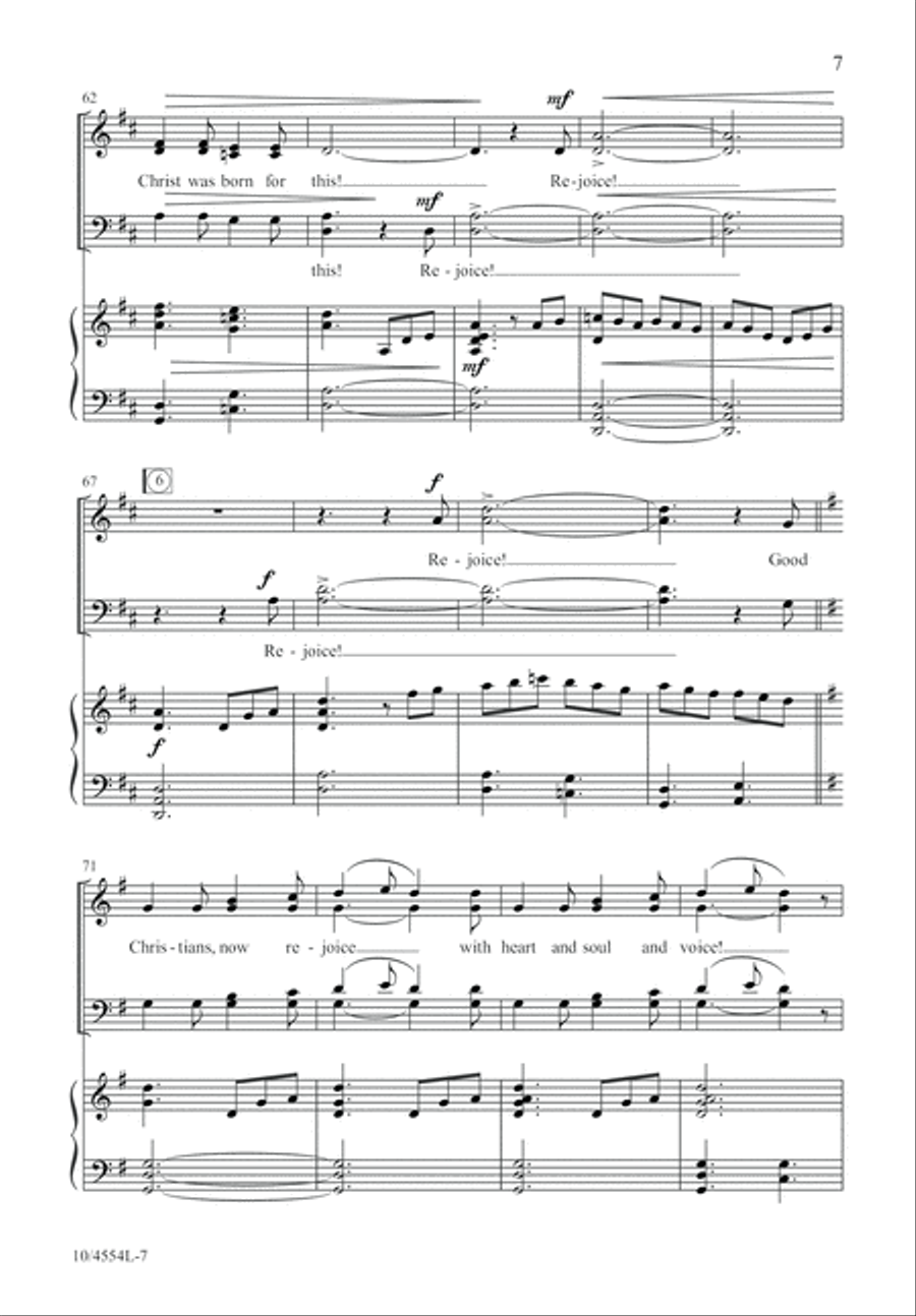 Rejoice with Joy to the World 4-Part scores gallery preview page 8