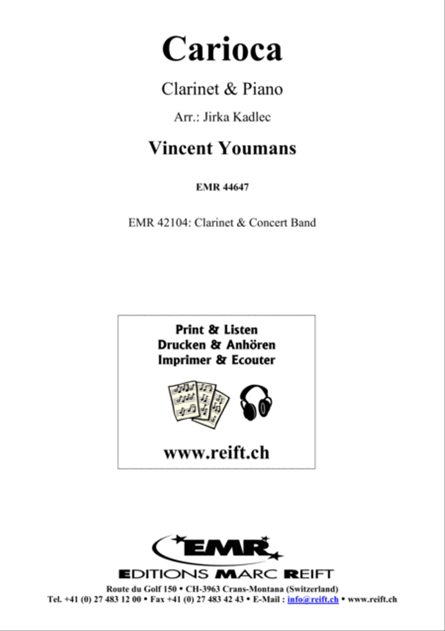 Carioca Clarinet Solo scores gallery preview page 1