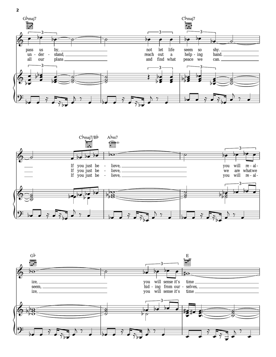 Rise Rise Piano, Vocal, Guitar scores gallery preview page 2