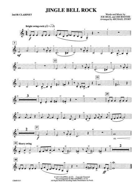 Jingle Bell Rock: 2nd B-flat Clarinet