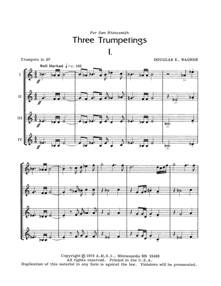 Three Trumpetings
