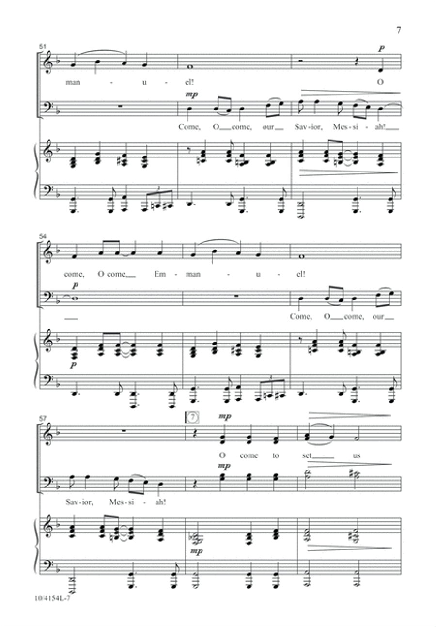 O Come to Set Us Free O Come to Set Us Free 4-Part scores gallery preview page 8