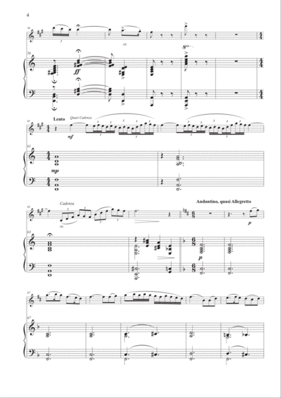 Scheherazade for Alto Saxophone and Piano Chamber Music scores gallery preview page 4