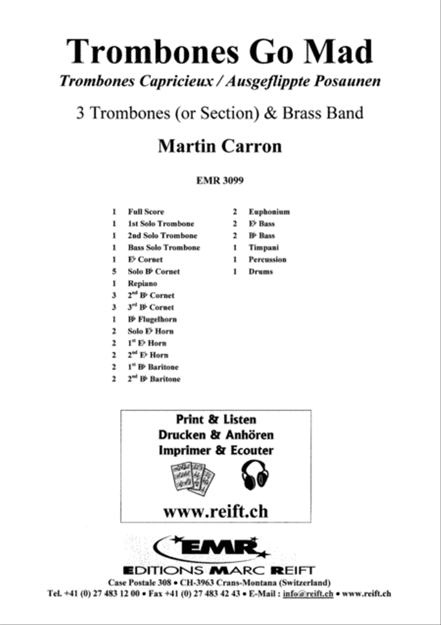 Trombones Go Mad Trombone Trio scores gallery preview page 2