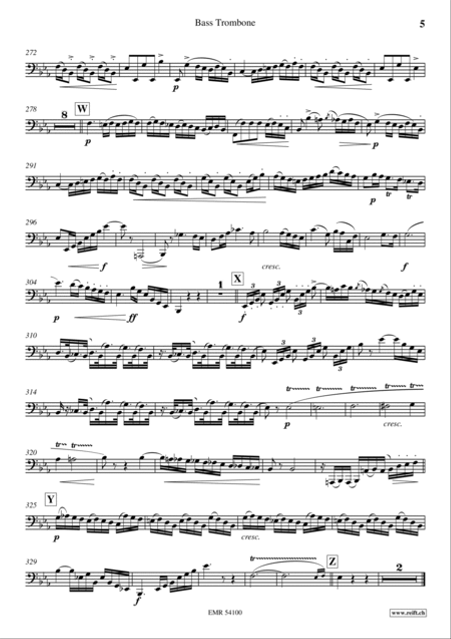 Concertino Eb Minor Trombone scores gallery preview page 6