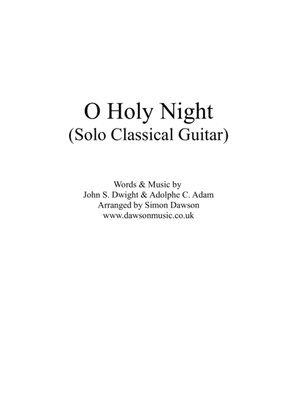 O Holy Night - Solo Classical Guitar