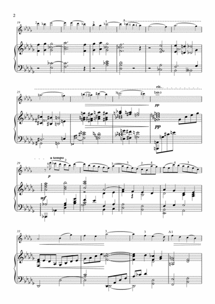 Glazunov-Pokhanovski Prelude op.49#1 arranged for violin and piano image number null