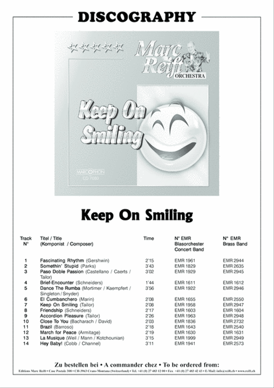 Keep On Smiling Piano Accompaniment scores gallery preview page 3