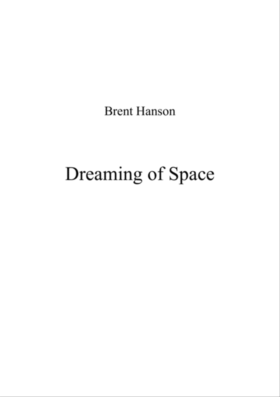 Dreaming of Space (Score and Parts) Woodwind Quintet scores gallery preview page 1