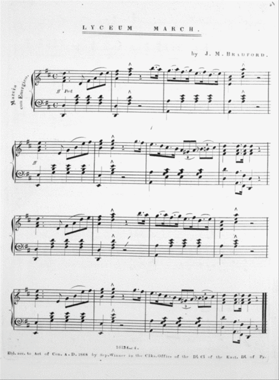 Lyceum March Piano Solo scores gallery preview page 2