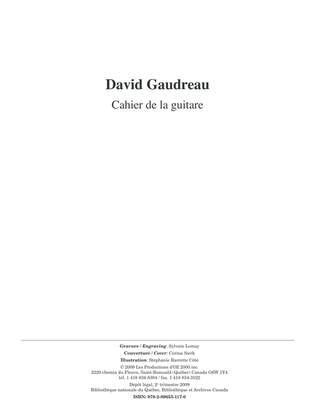 Book cover for Cahier de la guitare