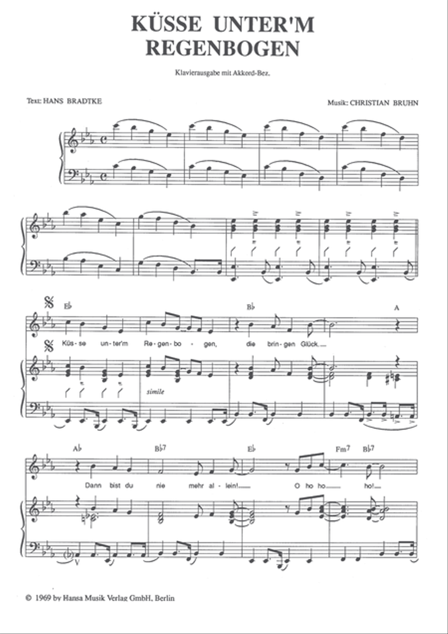 Kusse unterm Regenbogen Voice scores gallery preview page 3