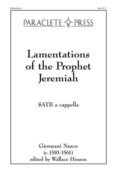 Lamentations of the Prophet Jeremiah