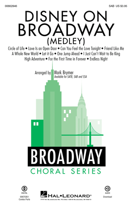 Book cover for Disney on Broadway (Medley)