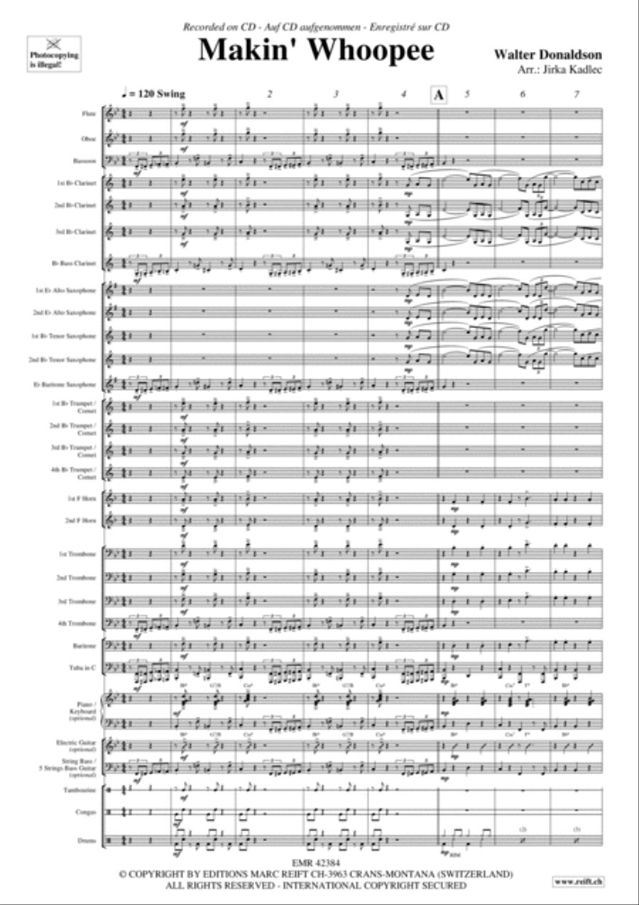 Makin' Whoopee Concert Band scores gallery preview page 3