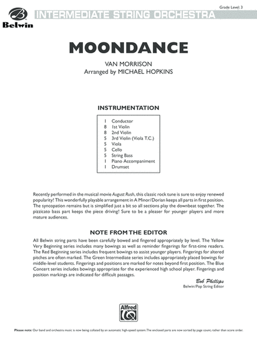 Moondance: Score
