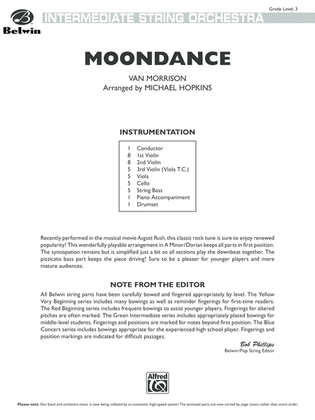 Book cover for Moondance: Score