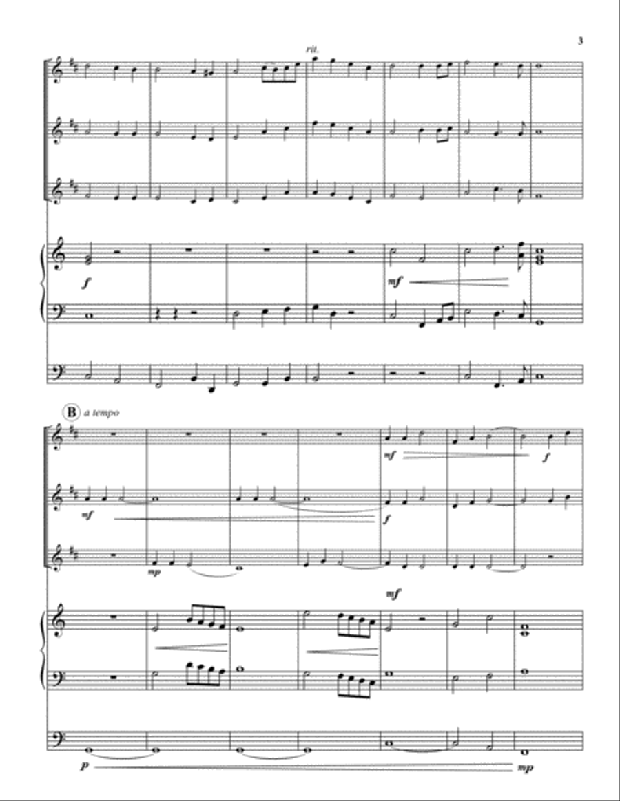 It Is Well With My Soul Brass Duet scores gallery preview page 3