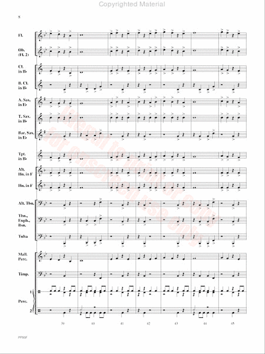 Chronicles Concert Band scores gallery preview page 9
