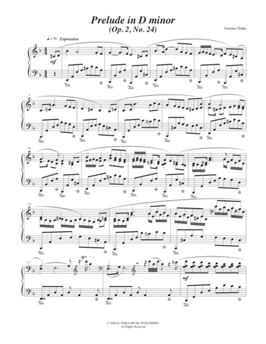 Prelude Op. 2, No. 24 in D minor image number null