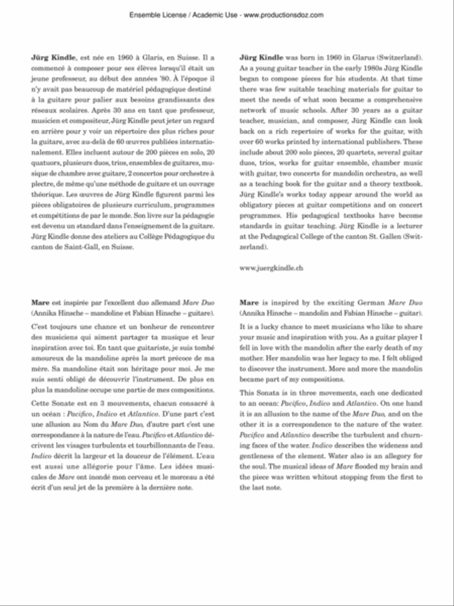 Mare Classical Guitar scores gallery preview page 2