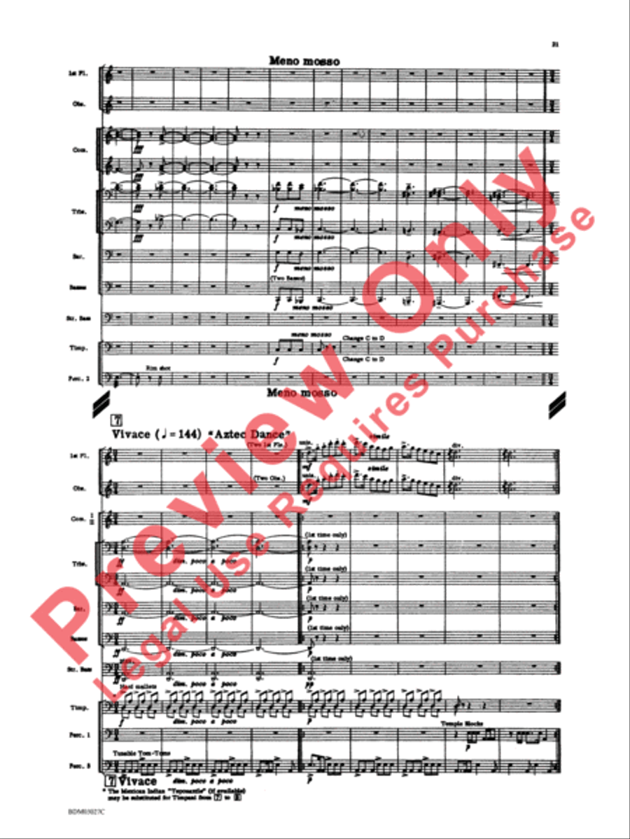 La Fiesta Mexicana Concert Band scores gallery preview page 24